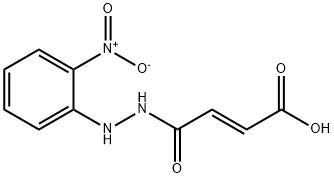 (E)-4-[2-(2-nitrophenyl)hydrazino]-4-oxo-2-butenoic acid 结构式