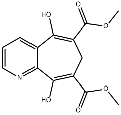 dimethyl 5,9-dihydroxy-7H-cyclohepta[b]pyridine-6,8-dicarboxylate Structure