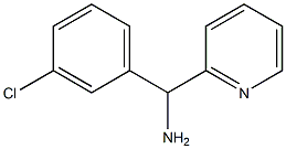 (3-氯苯基)(吡啶-2-基)甲胺,39930-15-9,结构式