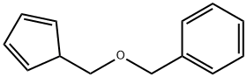 Benzene, [(2,4-cyclopentadien-1-ylmethoxy)methyl]-,39939-07-6,结构式