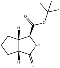 tert-butyl (3aR,6aS)-3-oxooctahydrocyclopenta[c]pyrrole-1-carboxylate Struktur