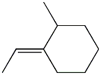 1-Ethylidene-2-methylcyclohexane. 化学構造式