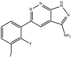 1H-Pyrazolo[3,4-c]pyridazin-3-amine, 5-(2,3-difluorophenyl)- Structure