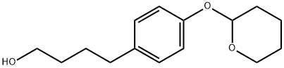 4-(4-((tetrahydro-2H-pyran-2-yl)oxy)phenyl)butan-1-ol, 408336-32-3, 结构式