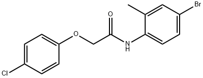 N-(4-bromo-2-methylphenyl)-2-(4-chlorophenoxy)acetamide Structure