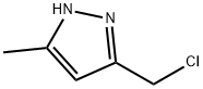 3-(CHLOROMETHYL)-5-METHYL-1H-PYRAZOLE, 41669-05-0, 结构式