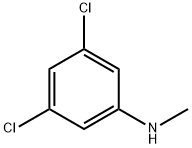 3,5-ジクロロ-N-メチルアニリン 化学構造式