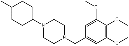 1-(4-methylcyclohexyl)-4-(3,4,5-trimethoxybenzyl)piperazine Structure