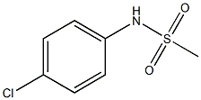 N-(4-CHLOROPHENYL)METHANESULFONAMIDE 结构式