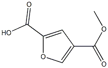 2,4-呋喃二甲酸4-甲酯, 42933-19-7, 结构式