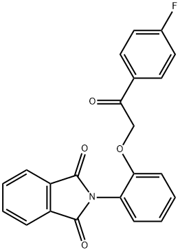 2-{2-[2-(4-fluorophenyl)-2-oxoethoxy]phenyl}-1H-isoindole-1,3(2H)-dione Structure
