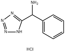 苯基(1H-1,2,3,4-四唑-5-基)甲胺盐酸盐 结构式