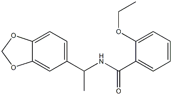 N-[1-(1,3-benzodioxol-5-yl)ethyl]-2-ethoxybenzamide Structure