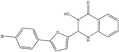 2-[5-(4-bromophenyl)-2-furyl]-3-hydroxy-2,3-dihydro-4(1H)-quinazolinone,438232-78-1,结构式