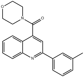 2-(3-methylphenyl)-4-(4-morpholinylcarbonyl)quinoline Struktur