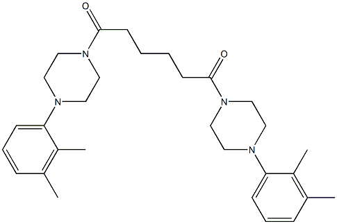 438464-54-1 1-(2,3-dimethylphenyl)-4-{6-[4-(2,3-dimethylphenyl)-1-piperazinyl]-6-oxohexanoyl}piperazine