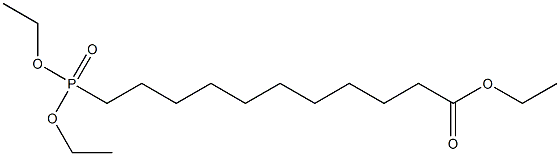 11-(Diethylphosphono)undecanoic acid ethyl ester, 4402-26-0, 结构式