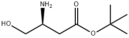 Butanoic acid, 3-amino-4-hydroxy-, 1,1-dimethylethyl ester, (3S)- Structure