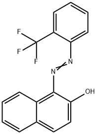 2-Naphthalenol, 1-[2-[2-(trifluoromethyl)phenyl]diazenyl]- 结构式