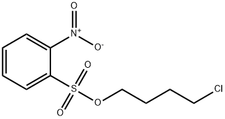 Benzenesulfonic acid, 2-nitro-, 4-chlorobutyl ester 化学構造式