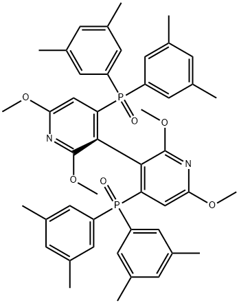 (S)-4,4'-Bis(di-3,5-xylylphosphinoyl)-2,2',6,6'-tetraMethoxy-3,3'-bipyridine,442905-31-9,结构式