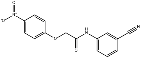 N-(3-cyanophenyl)-2-(4-nitrophenoxy)acetamide Struktur