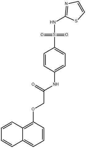 2-(1-naphthyloxy)-N-{4-[(1,3-thiazol-2-ylamino)sulfonyl]phenyl}acetamide Structure