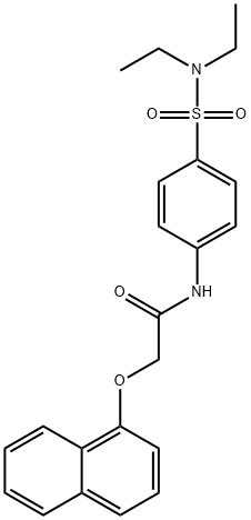 N-{4-[(diethylamino)sulfonyl]phenyl}-2-(1-naphthyloxy)acetamide|