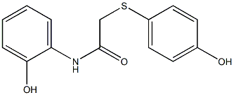 N-(2-hydroxyphenyl)-2-[(4-hydroxyphenyl)sulfanyl]acetamide Structure