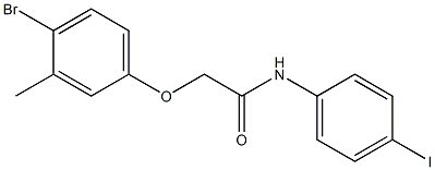 2-(4-bromo-3-methylphenoxy)-N-(4-iodophenyl)acetamide Structure