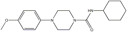 445023-94-9 N-cyclohexyl-4-(4-methoxyphenyl)-1-piperazinecarboxamide