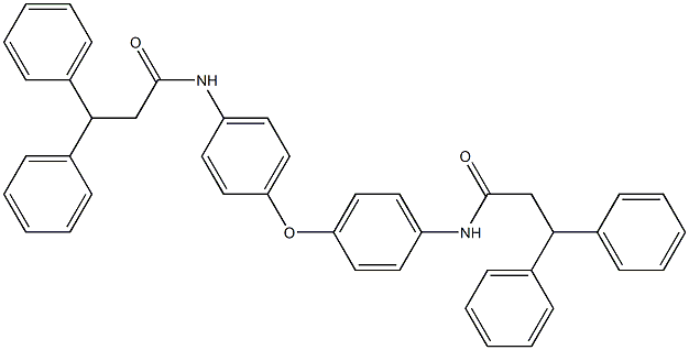 N-(4-{4-[(3,3-diphenylpropanoyl)amino]phenoxy}phenyl)-3,3-diphenylpropanamide,445024-15-7,结构式