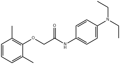 N-[4-(diethylamino)phenyl]-2-(2,6-dimethylphenoxy)acetamide 化学構造式