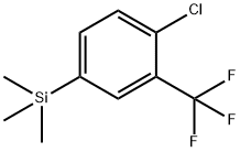 Benzene, 1-chloro-2-(trifluoromethyl)-4-(trimethylsilyl)- 结构式