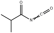 2-methylpropanecarbonyl isocyanate 化学構造式