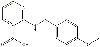 2-{[(4-methoxyphenyl)methyl]amino}pyridine-3-carboxylic acid 结构式