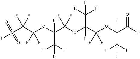 11-Fluorosulfonylperfluoro(2,5,8-trimethyl-3,6,9-trioxaundecanoyl) fluoride Structure