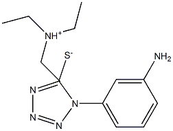 1-(3-氨基苯基)-5-巯基四唑三乙基铵盐 结构式