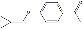 1-[4-(cyclopropylmethoxy)phenyl]ethan-1-one 化学構造式