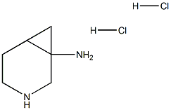 3-氮杂双环[4.1.0]庚-1-胺二盐酸盐 结构式