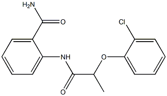 2-{[2-(2-chlorophenoxy)propanoyl]amino}benzamide Structure