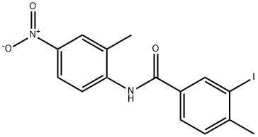 3-iodo-4-methyl-N-(2-methyl-4-nitrophenyl)benzamide,496029-54-0,结构式