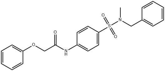 N-(4-{[benzyl(methyl)amino]sulfonyl}phenyl)-2-phenoxyacetamide Structure