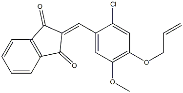 500262-86-2 2-[4-(allyloxy)-2-chloro-5-methoxybenzylidene]-1H-indene-1,3(2H)-dione