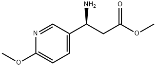 METHYL (3S)-3-AMINO-3-(6-METHOXY(3-PYRIDYL))PROPANOATE 化学構造式