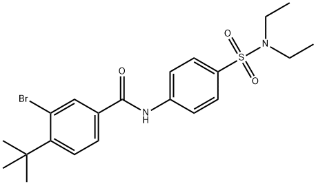 501107-62-6 3-bromo-4-(tert-butyl)-N-{4-[(diethylamino)sulfonyl]phenyl}benzamide