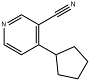 4-Cyclopentylnicotinonitrile Structure