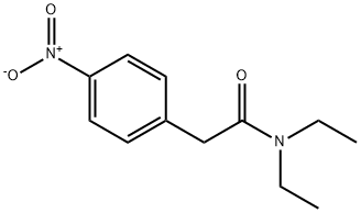 N,N-二乙基-2-(4-硝基苯基)乙酰胺, 50507-86-3, 结构式