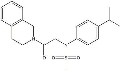 N-[2-(3,4-dihydro-2(1H)-isoquinolinyl)-2-oxoethyl]-N-(4-isopropylphenyl)methanesulfonamide Structure