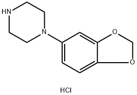 1-(benzo[d][1,3]dioxol-5-yl)piperazine hydrochloride Structure